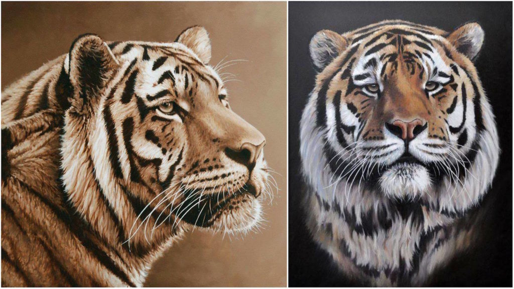 Richard Symonds tigre pintura