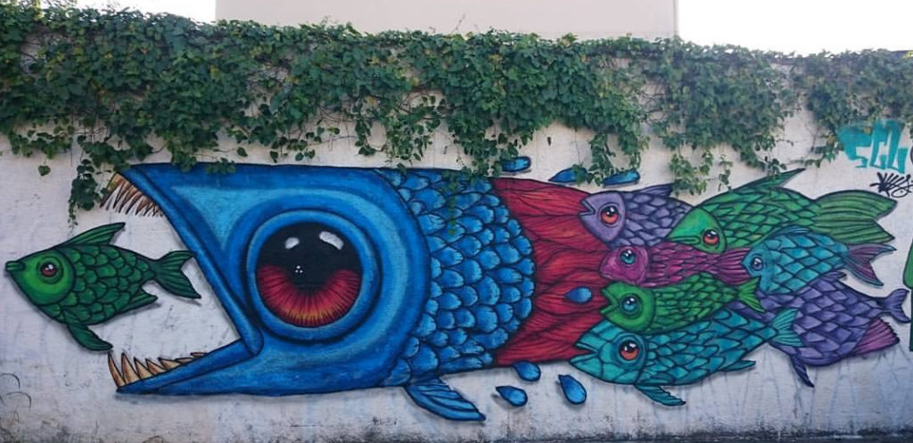 sapiens mural peixes