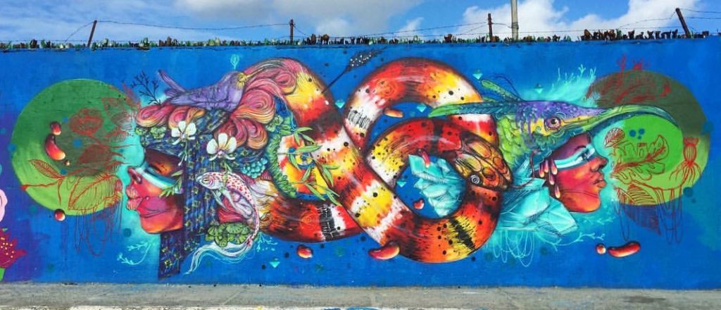 Eder Muniz e Tarcio Vasconcelos mural wall graffiti